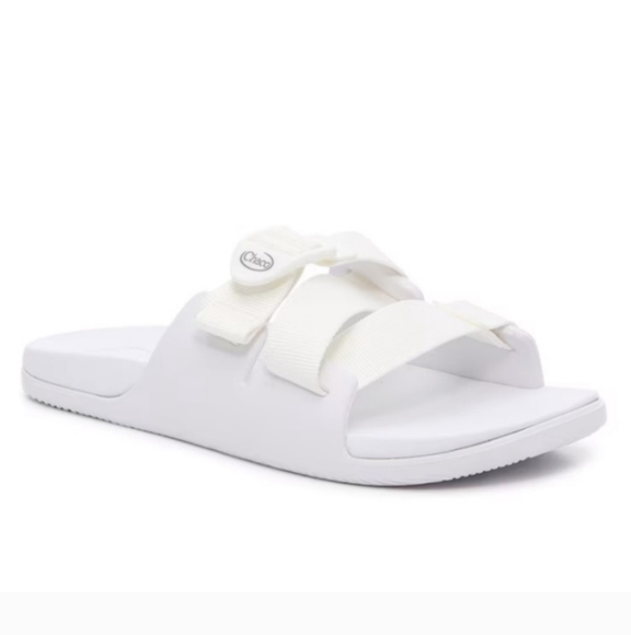 Chaco Shoes - Chaco Chillos White Slide Sandals Womens Size 10